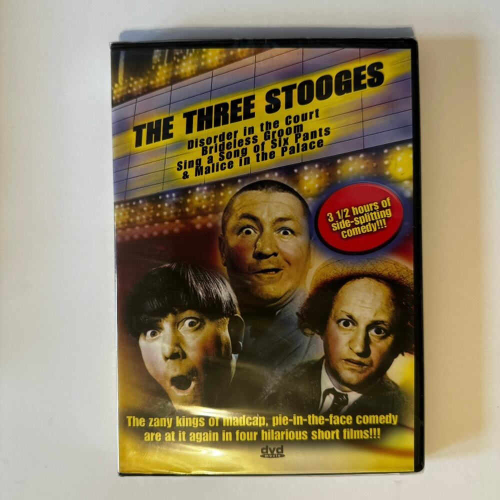 New‎ The Three Stooges 4 Short Films DVD